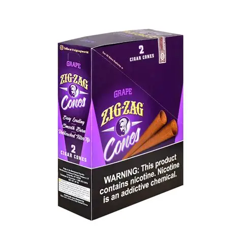 Zig Zag cones 2pk - Zig Zag Cones 2pk Grape
